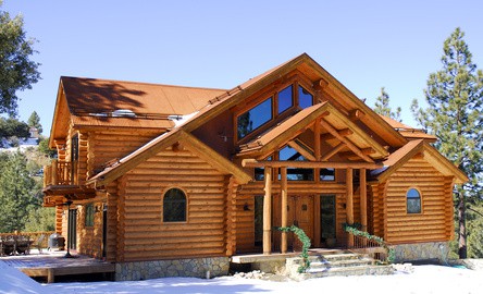 Log Cabin Home in Mountains - David Mize Long & Foster Real Estate Broker