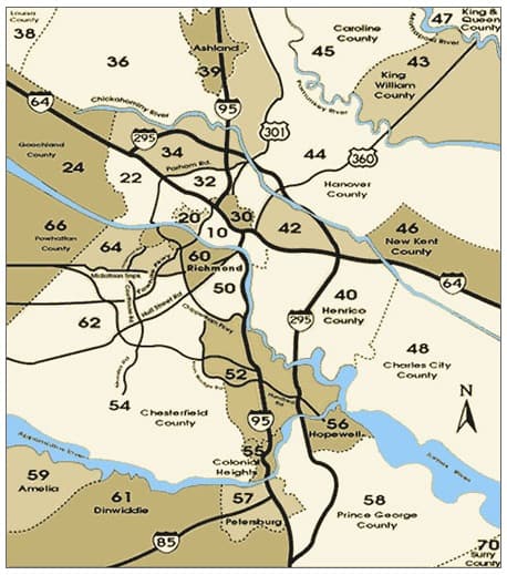 Richmond VA Real Estate Zone Map